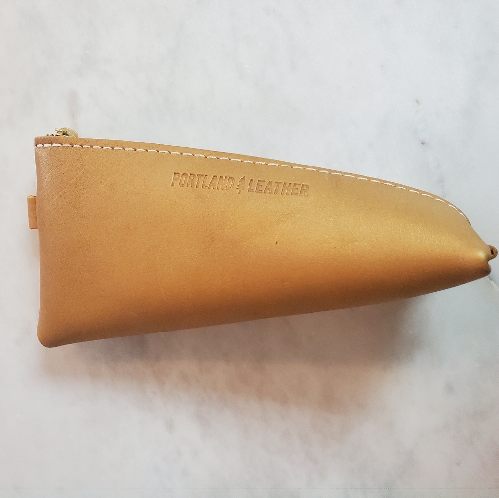 PLG Portland Leather Goods AP Alpine Zippered Pouch in Honeycomb